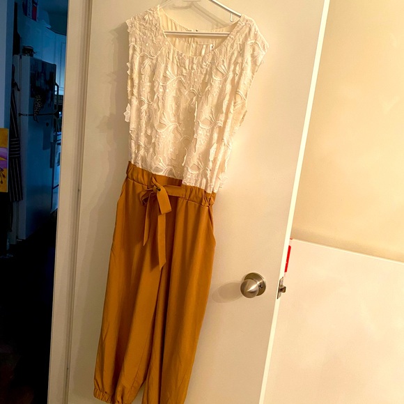 NWOT Calfland Lace Jumpsuit - Picture 1 of 6